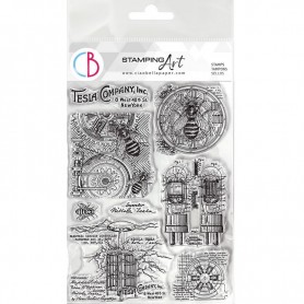 Tampons Tesla Company 8pc - Ciao Bella Stamps