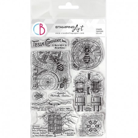 Tampons Tesla Company 8pc - Ciao Bella Stamps