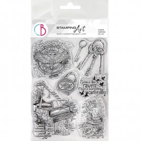 Tampons Gothika 7pc - Ciao Bella Stamps