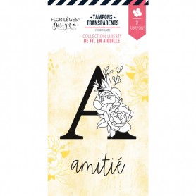 Tampons Lettre A Fleurie - De Fil en Aiguille - Florilèges Design