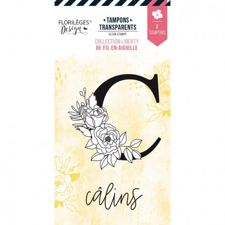 Tampons Lettre C Fleurie - De Fil en Aiguille - Florilèges Design