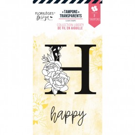 Tampons Lettre H Fleurie - De Fil en Aiguille - Florilèges Design