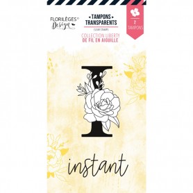 Tampons Lettre I Fleurie - De Fil en Aiguille - Florilèges Design