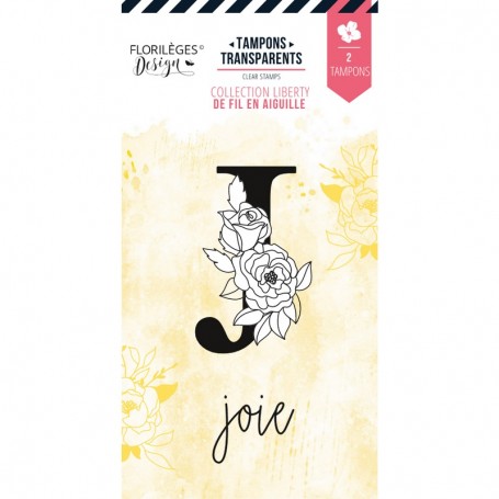 Tampons Lettre J Fleurie - De Fil en Aiguille - Florilèges Design