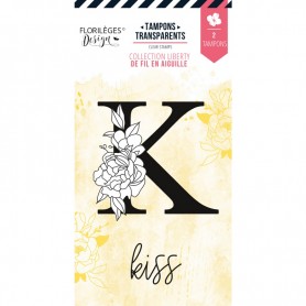 Tampons Lettre K Fleurie - De Fil en Aiguille - Florilèges Design