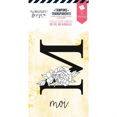 Tampons Lettre M Fleurie - De Fil en Aiguille - Florilèges Design