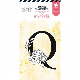 Tampons Lettre Q Fleurie - De Fil en Aiguille - Florilèges Design