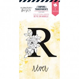 Tampons Lettre R Fleurie - De Fil en Aiguille - Florilèges Design