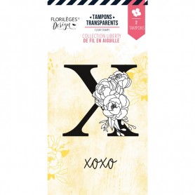 Tampons Lettre X Fleurie - De Fil en Aiguille - Florilèges Design