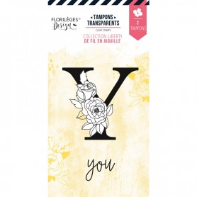 Tampons Lettre Y Fleurie - De Fil en Aiguille - Florilèges Design