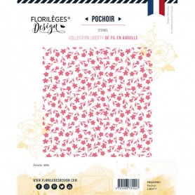 Pochoir Liberty - De Fil en Aiguille - Florilèges Design