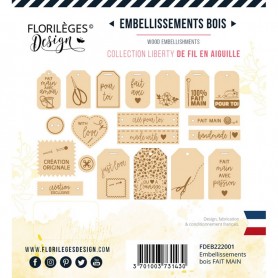 Embellissements bois De Fil en Aiguille - Florilèges Design