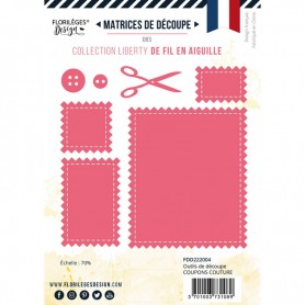 Dies Coupons Couture 7 pc - De Fil en Aiguille - Florilèges Design