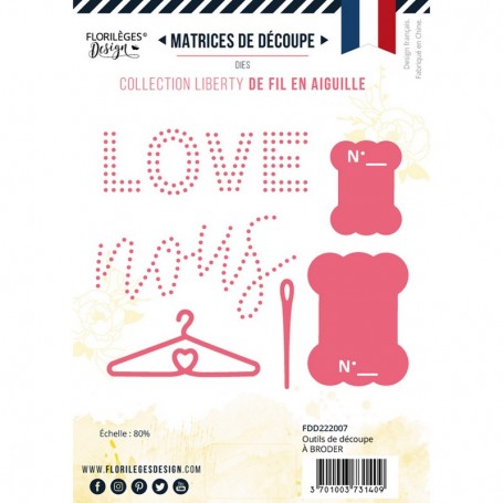 Dies A broder 6 pc - De Fil en Aiguille - Florilèges Design