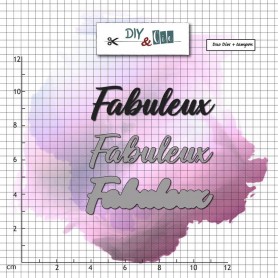 Dies et tampon Fabuleux 3 pc - Diy & Cie