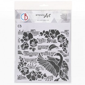 Pochoir Texture Black Swan – Ciao Bella Stencil Art