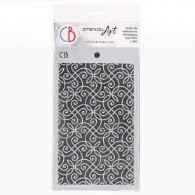 Pochoir Texture Harmony – Ciao Bella Stencil Art