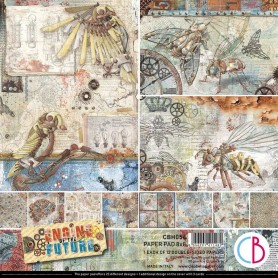 Set de papier 20x20 Engine of the Future 12 feuilles – Ciao Bella Papercrafting