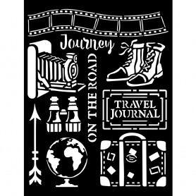 Pochoir Journey Elements 20x25cm - Our Way - Stamperia Thick Stencil