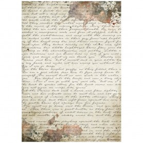 Papier de riz A4 Manuscript - 1 feuille - Our Way - Stamperia