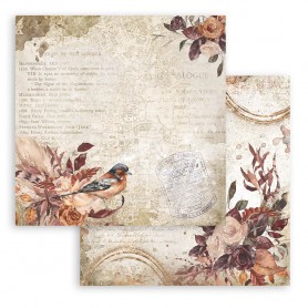 Papier 30x30 Bird 1f - Romantic Our Way - Stamperia