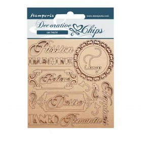 Decorative Chips Writings - Desire - Stamperia