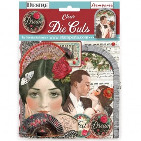 Die-cuts Clear Desire 36pc - Stamperia