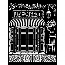 Pochoir Place Tango 20x25cm - Desire - Stamperia Thick Stencil