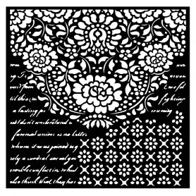 Pochoir Laces 18x18cm - Desire - Stamperia Thick Stencil