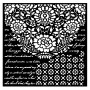 Pochoir Laces 18x18cm - Desire - Stamperia Thick Stencil
