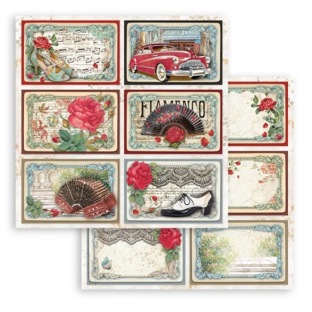 Papier 30x30 6 Cards 1f - Desire - Stamperia