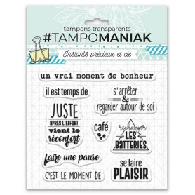 Tampons Moments de pause - Instants précieux et cie - Tampomaniak