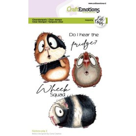Tampons Guinea Pig 2 A6 - Craft Emotions Clear Stamps