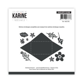 Dies Enveloppe fleurie - Nude & Wild - Les Ateliers de Karine