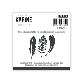 Dies Plumes 3pc - Nude & Wild - Les Ateliers de Karine