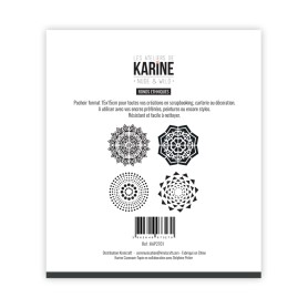 Pochoir Ronds ethniques - Nude & Wild - Les ateliers de Karine