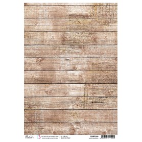 Papier de riz A4 Wood Memories - 1 feuille - Christmas Vibes - Ciao Bella Papercrafting