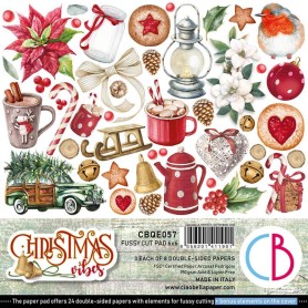 Fussy Cut Pad 15x15 Christmas Vibes 24 feuilles – Ciao Bella Papercrafting