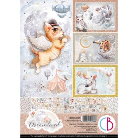Set de papier A4 Dreamland 9f - Creative Pad Ciao Bella Papercrafting