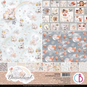 Set de papier 30x30 Dreamland 8 feuilles - Patterns Pad Ciao Bella Papercrafting