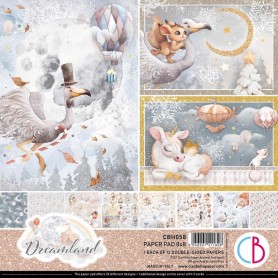 Set de papier 20x20 Dreamland 12 feuilles – Ciao Bella Papercrafting