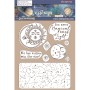 Rubber Stamps Sun and Moon 9pc - Cosmos Infinity - Stamperia