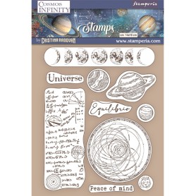Rubber Stamps Universe 10pc - Cosmos Infinity - Stamperia