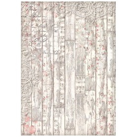 Papier de riz A4 Wood Pattern - 1 feuille - Sweet Winter - Stamperia