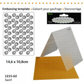 Classeur de gaufrage A6 Swirly pattern – Darice – Embossing folder