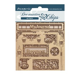 Decorative Chips My Journal - Sweet Winter - Stamperia