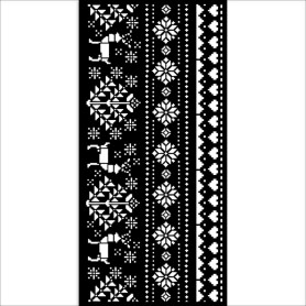Pochoir Christmas Border Deer 12x25cm - Create Happiness - Stamperia Thick Stencil