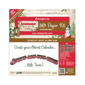 3D Paper Kit Pop Up Romantic Home for the Holidays - Stamperia
