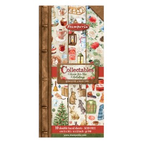 Collectables 15x30 Home for the Holidays 10 feuilles - Romantic collection Stamperia