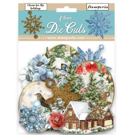 Die-cuts Clear Romantic Home for the Holidays 43pc - Stamperia